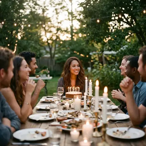 Hosting a birthday dinner for friends